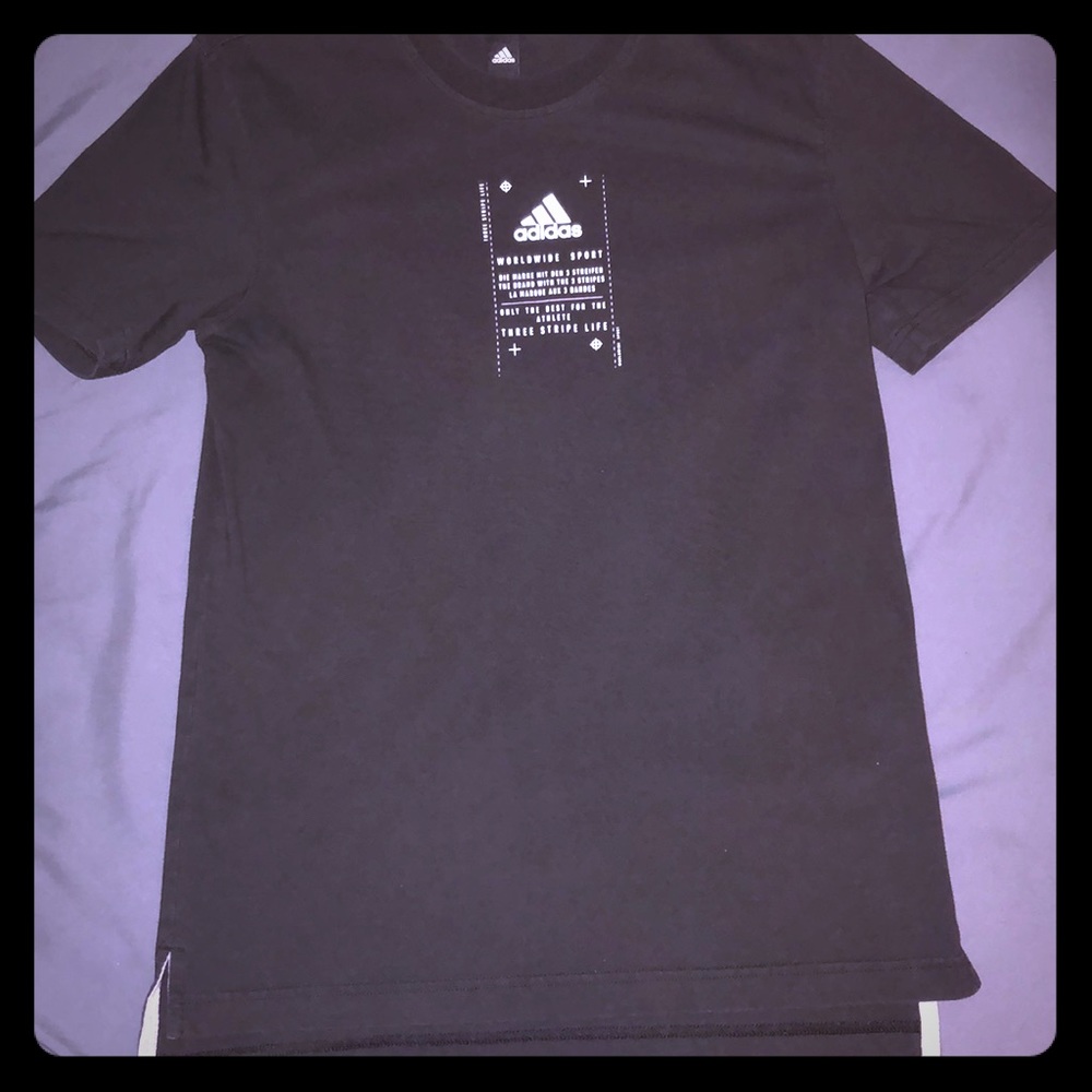 Black Adidas Shirt with Logo